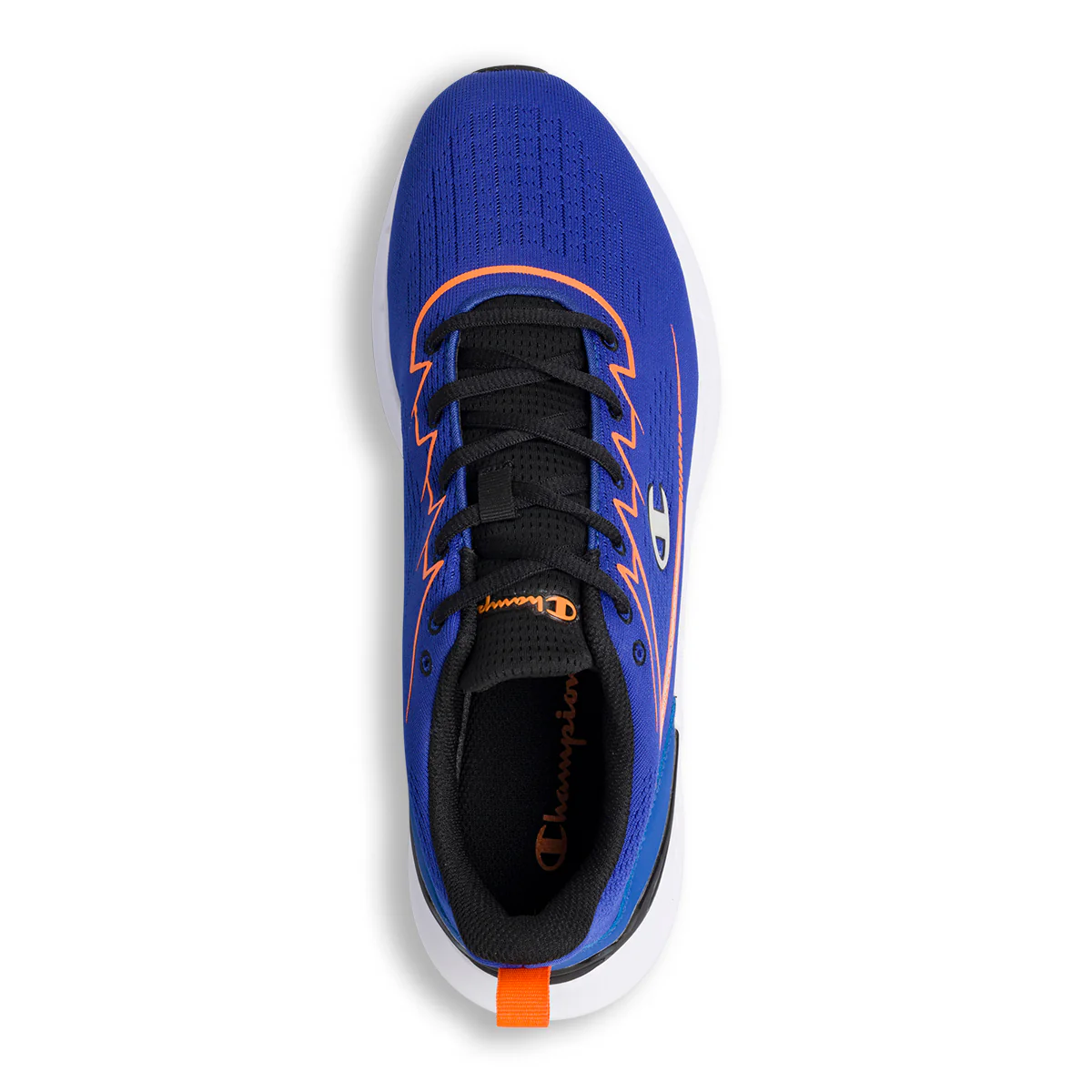 Scarpe da ginnastica blu da uomo con dettagli arancioni Champion Nimble - Image 8