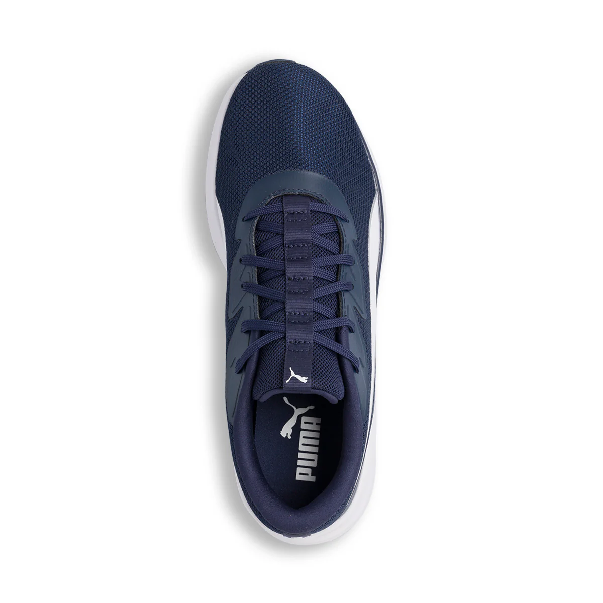 Scarpe da ginnastica blu da uomo con logo laterale Puma Night Runner v3 - Image 6