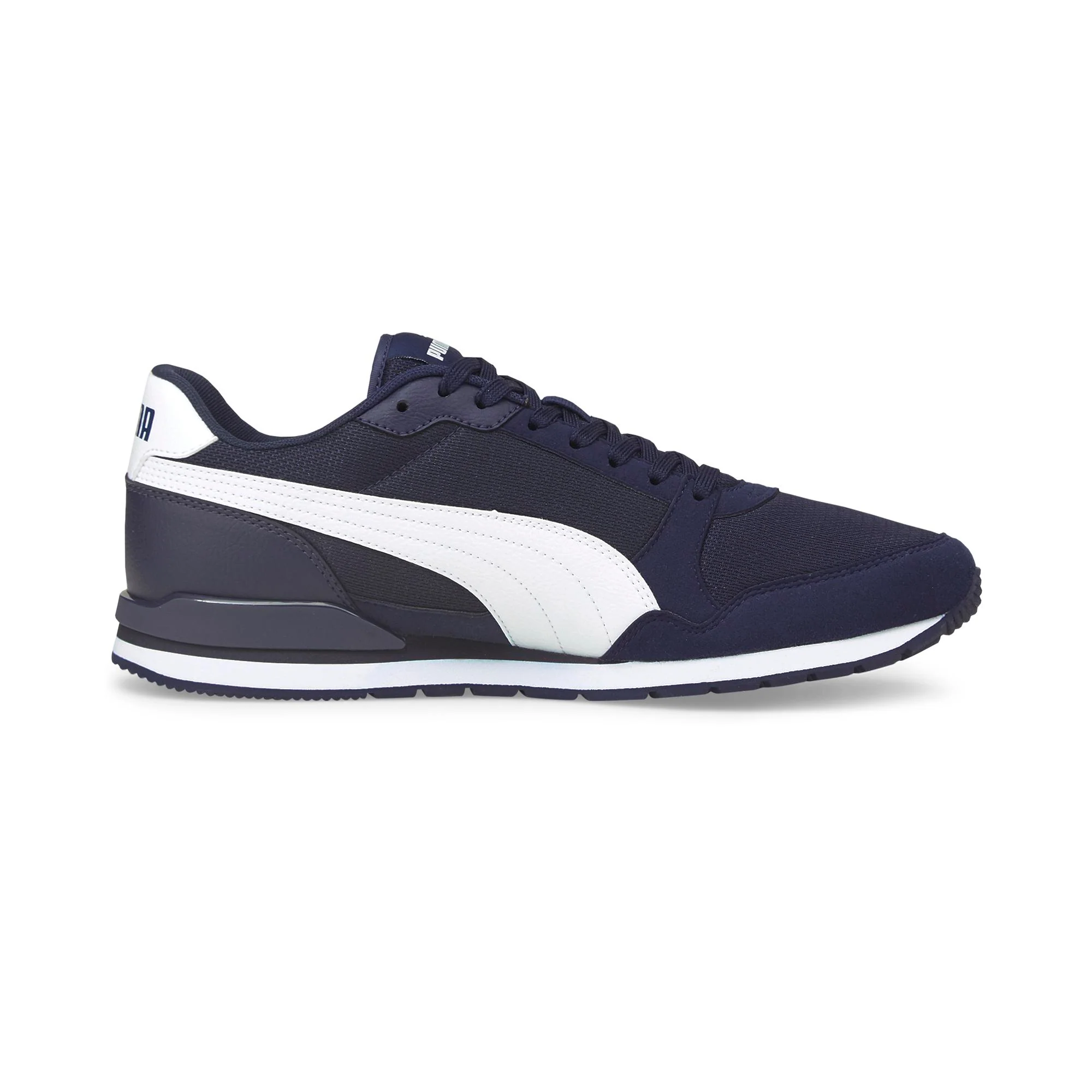 Scarpe da ginnastica blu da uomo con logo laterale Puma ST Runner v3 - Image 5