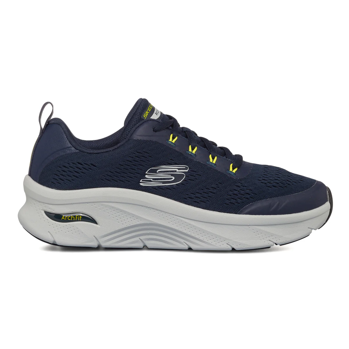 Scarpe da ginnastica blu da uomo con soletta Arch-Fit Skechers D'Lux - Sumner