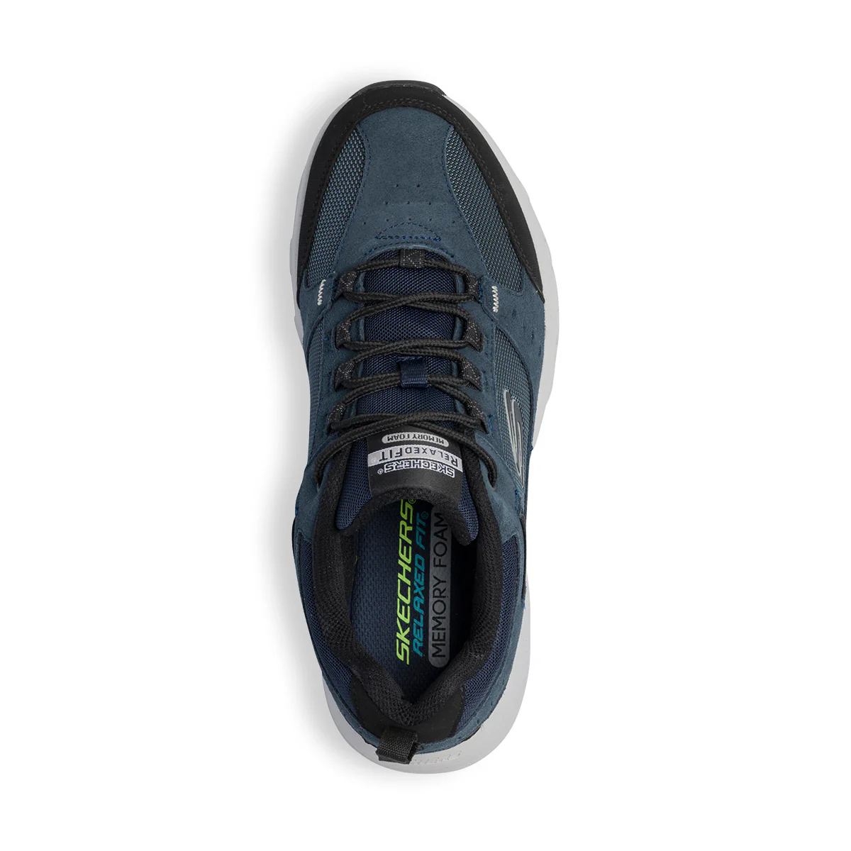 Scarpe da ginnastica blu da uomo con soletta Memory Foam Skechers Oak Canyon - Image 8