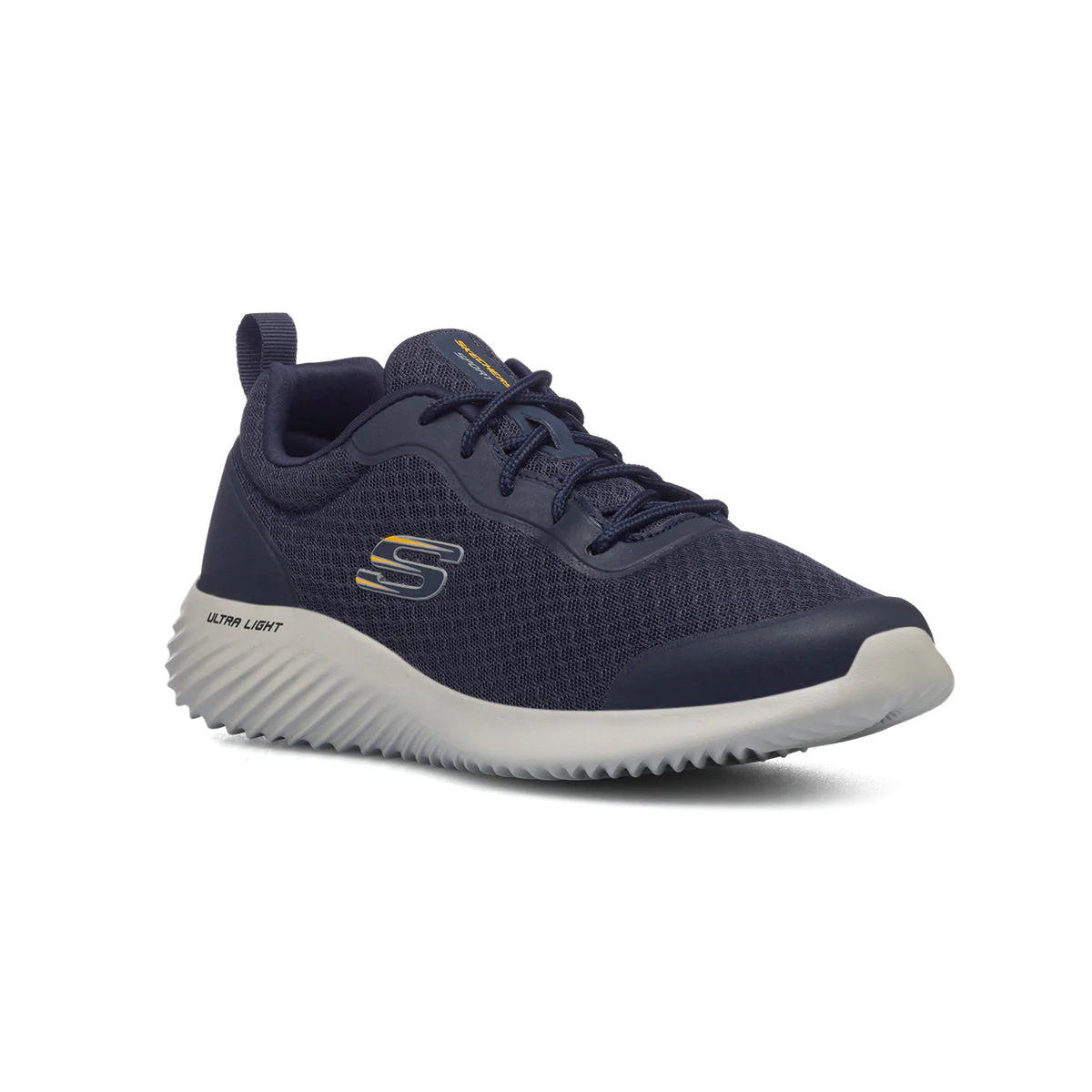 Scarpe da ginnastica blu da uomo con sottopiede Memory Foam Skechers Bounder - Image 2