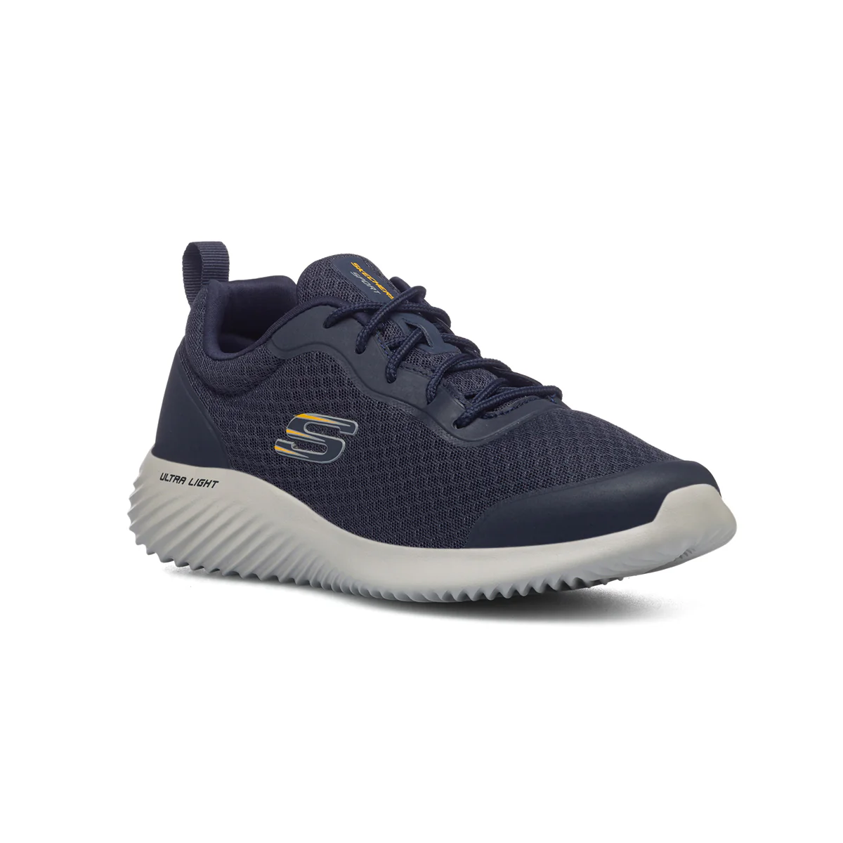 Scarpe da ginnastica blu da uomo con sottopiede Memory Foam Skechers Bounder - Image 8