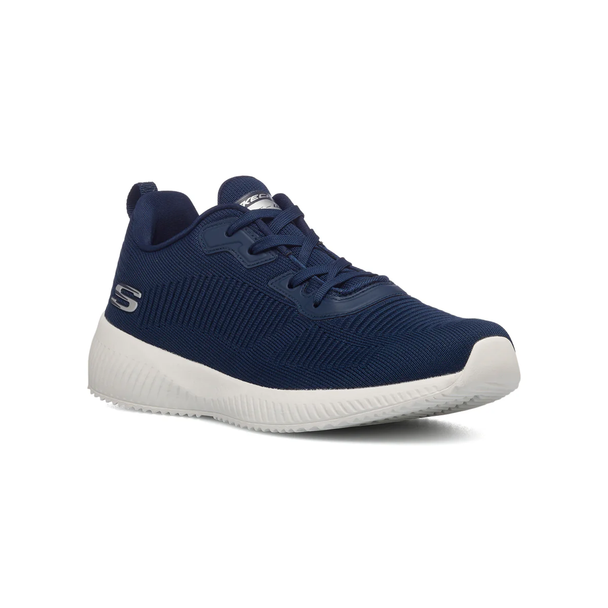 Scarpe da ginnastica blu da uomo con sottopiede Memory Foam Skechers Squad - Image 2