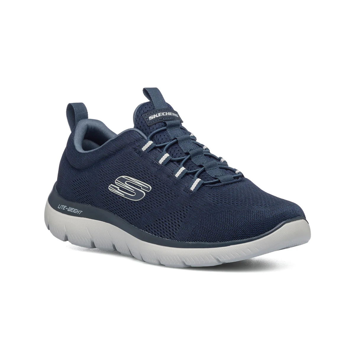 Scarpe da ginnastica blu da uomo con suola Memory Foam Skechers Summits - Image 2