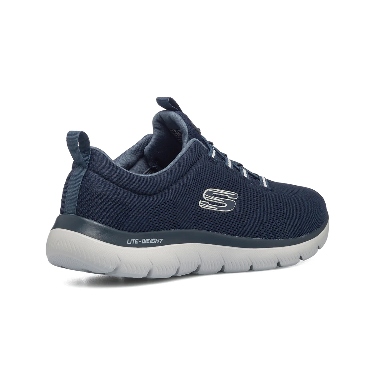 Scarpe da ginnastica blu da uomo con suola Memory Foam Skechers Summits - Image 3