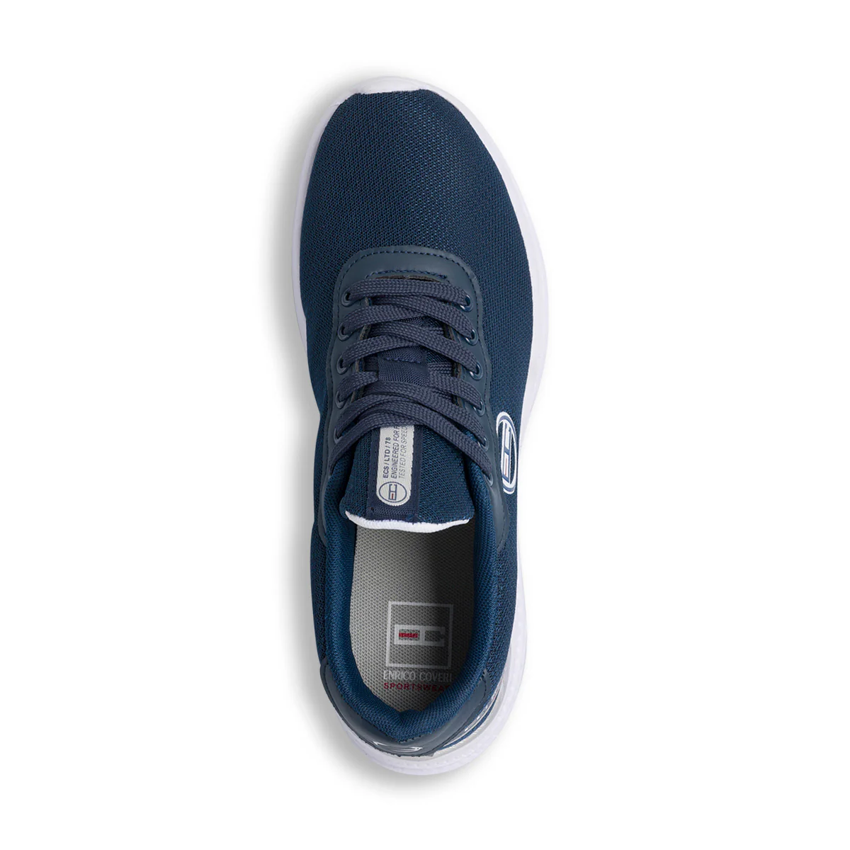 Scarpe da ginnastica blu da uomo in tessuto mesh Enrico Coveri Powell - Image 7