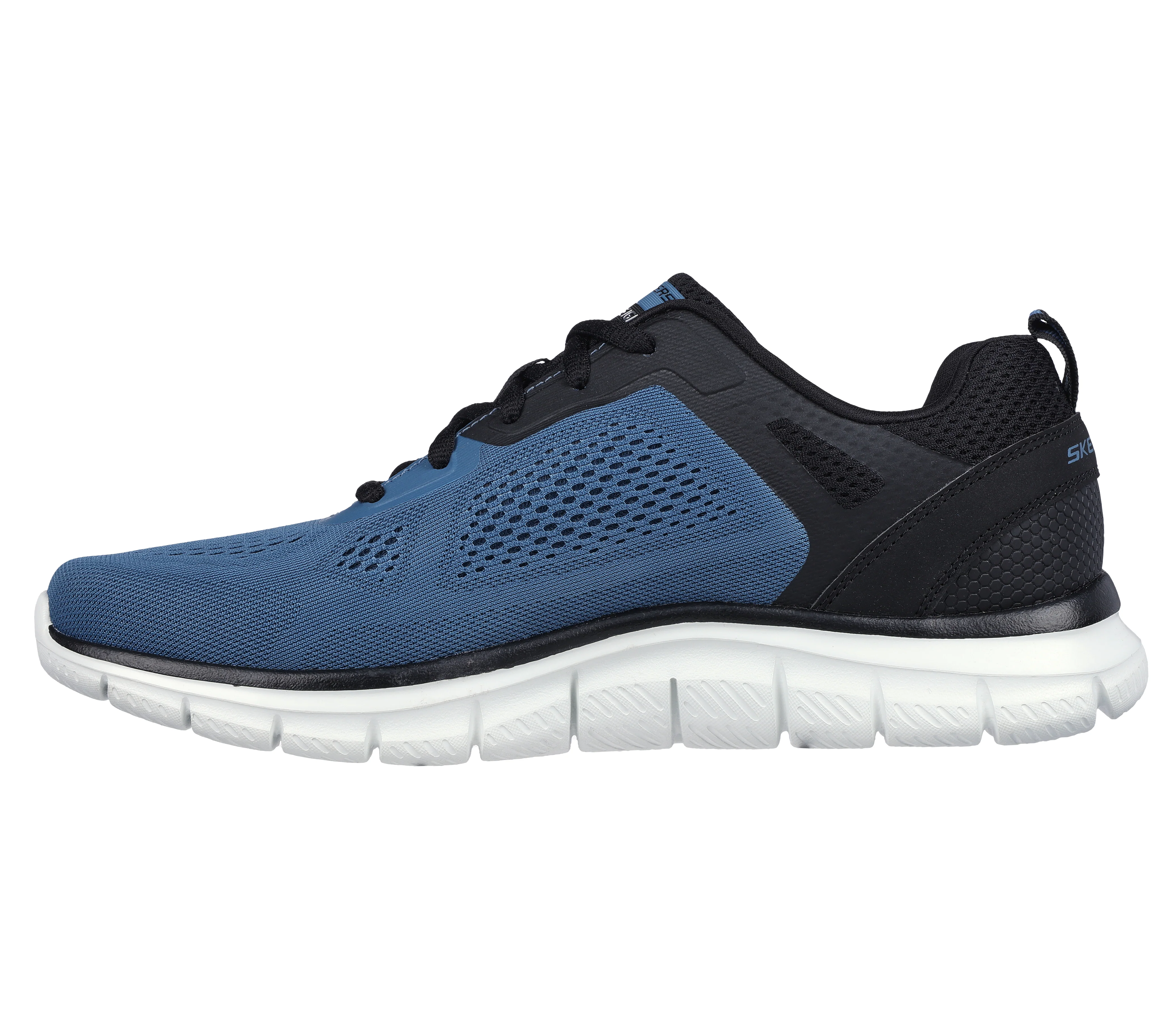 Scarpe da ginnastica blu e nere da uomo con soletta Memory Foam Skechers Track - Broader - Image 5
