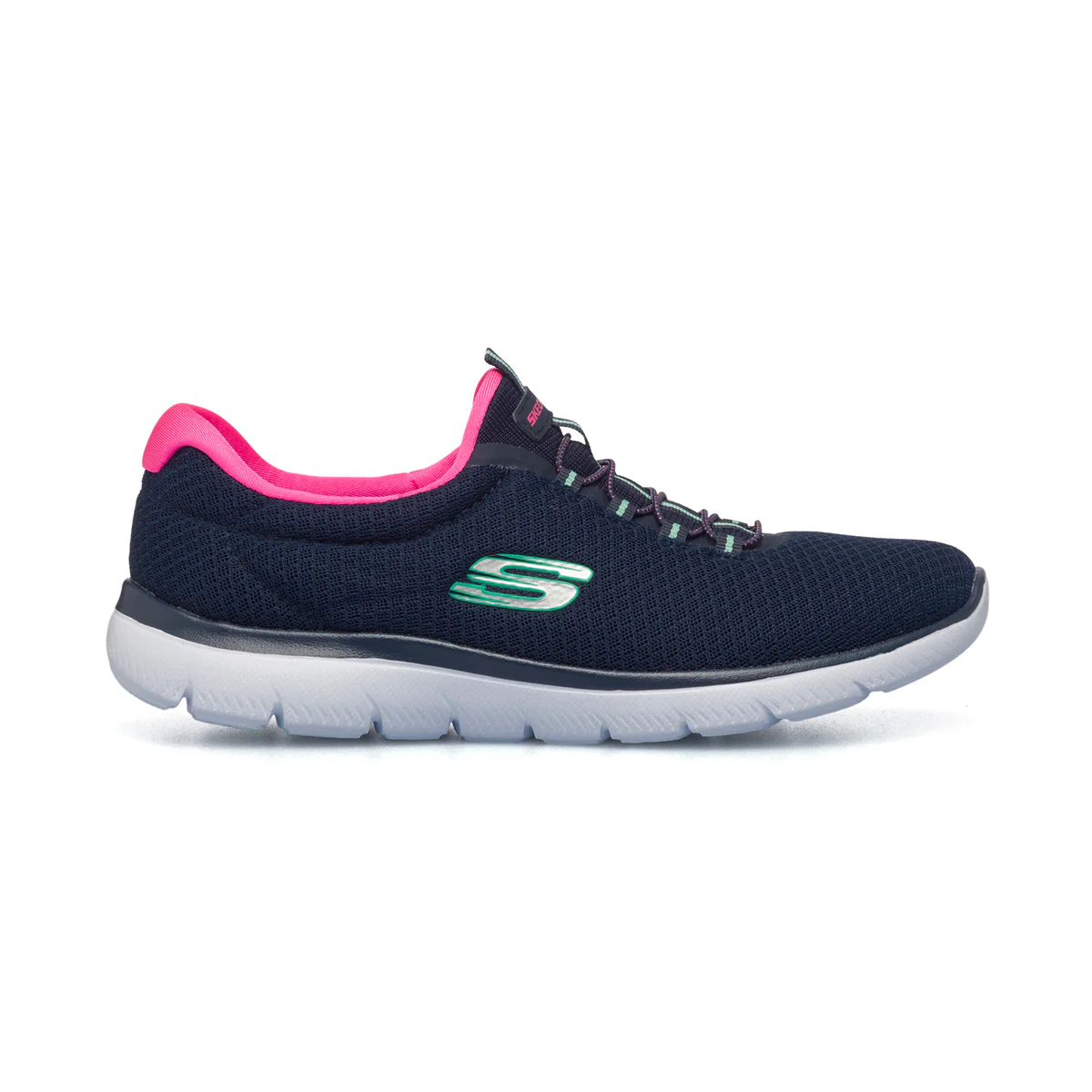 Scarpe da ginnastica blu navy da donna con suola Memory Foam Skechers Summits