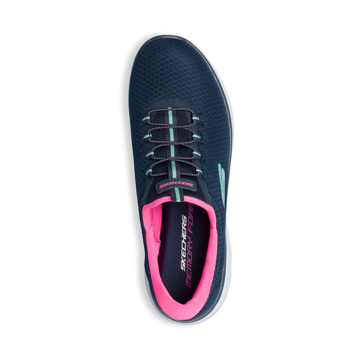 Scarpe da ginnastica blu navy da donna con suola Memory Foam Skechers Summits - Image 8