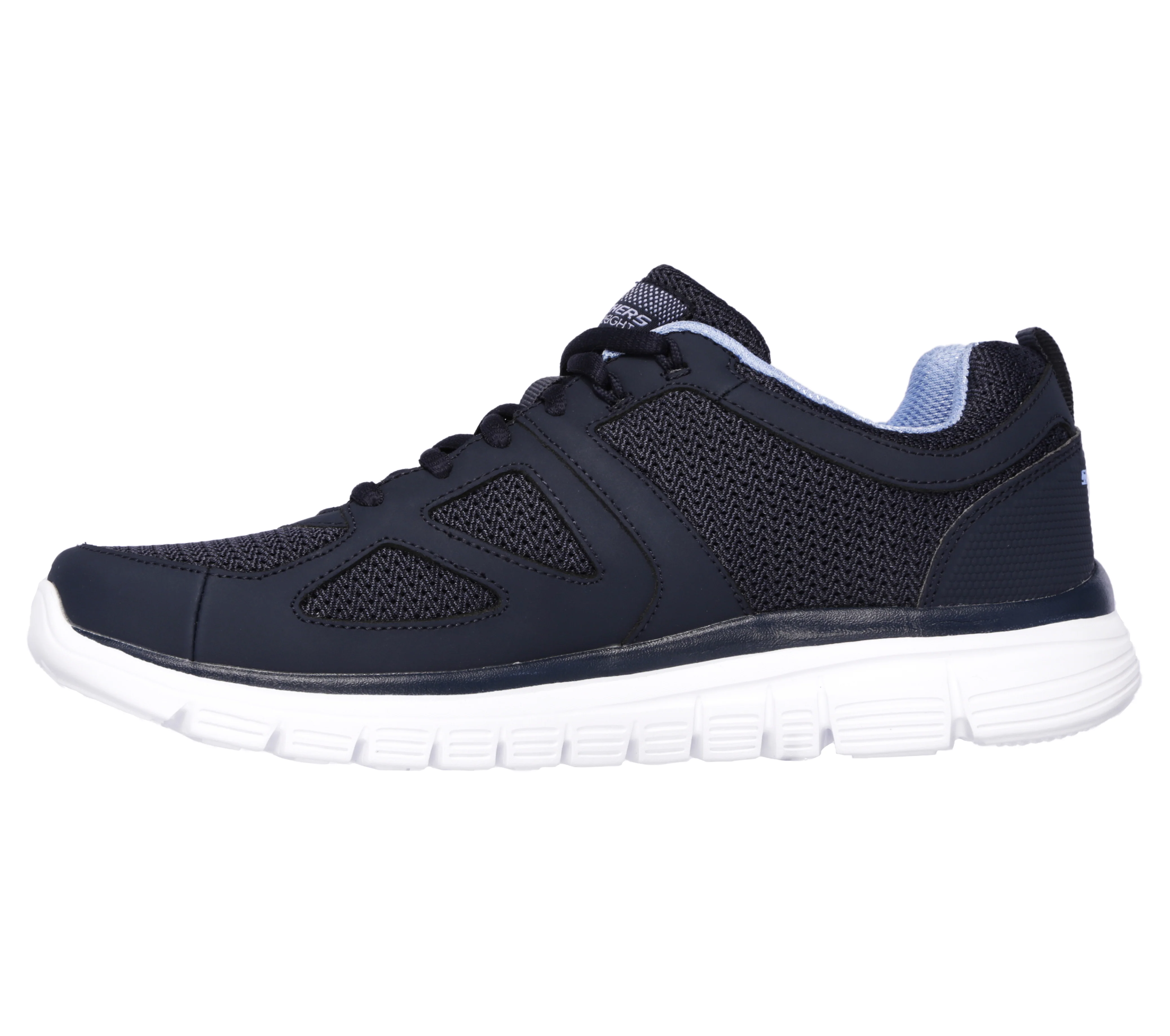 Scarpe da ginnastica blu navy da uomo con soletta Memory Foam Skechers Burns - Agoura - Image 4