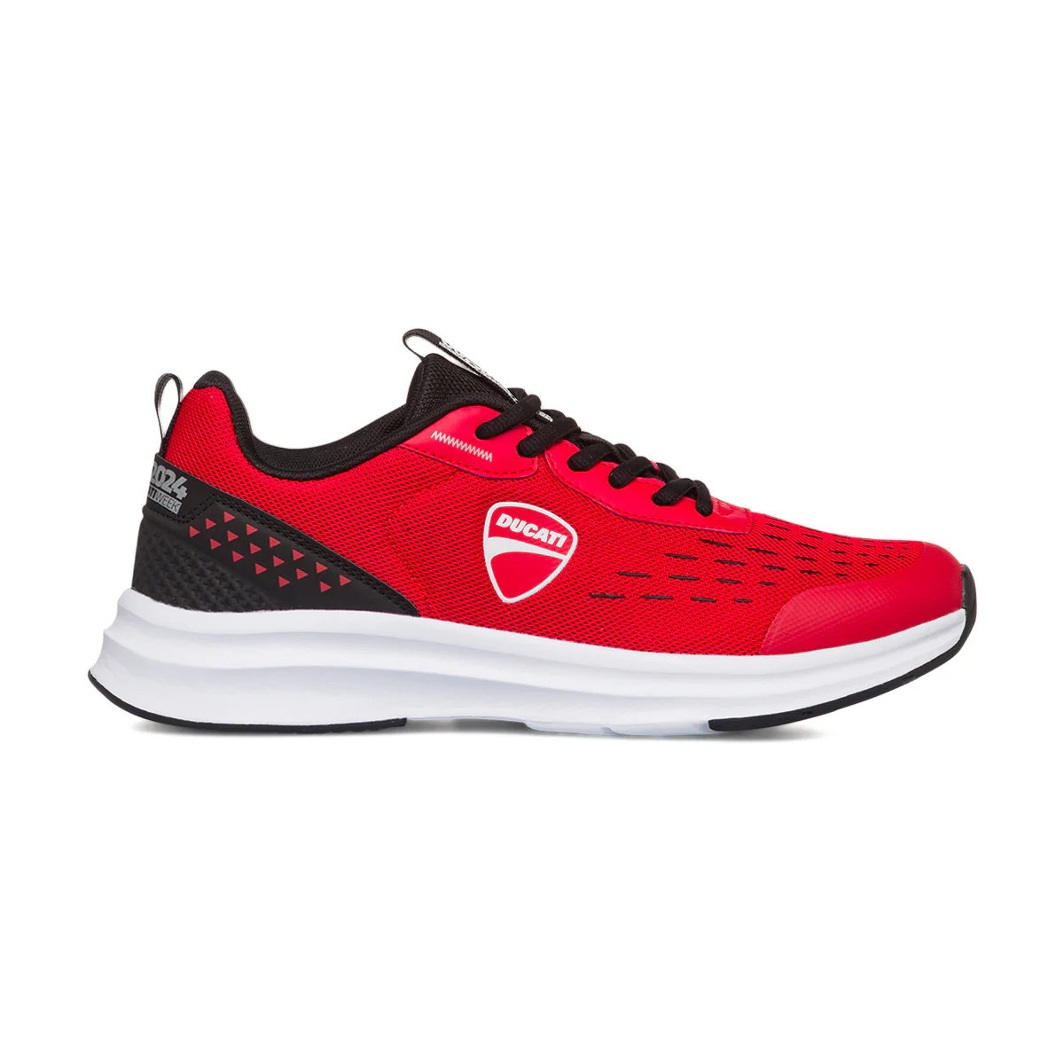 Scarpe da ginnastica casual da uomo rosse con dettaglio WDW 2024 Ducati