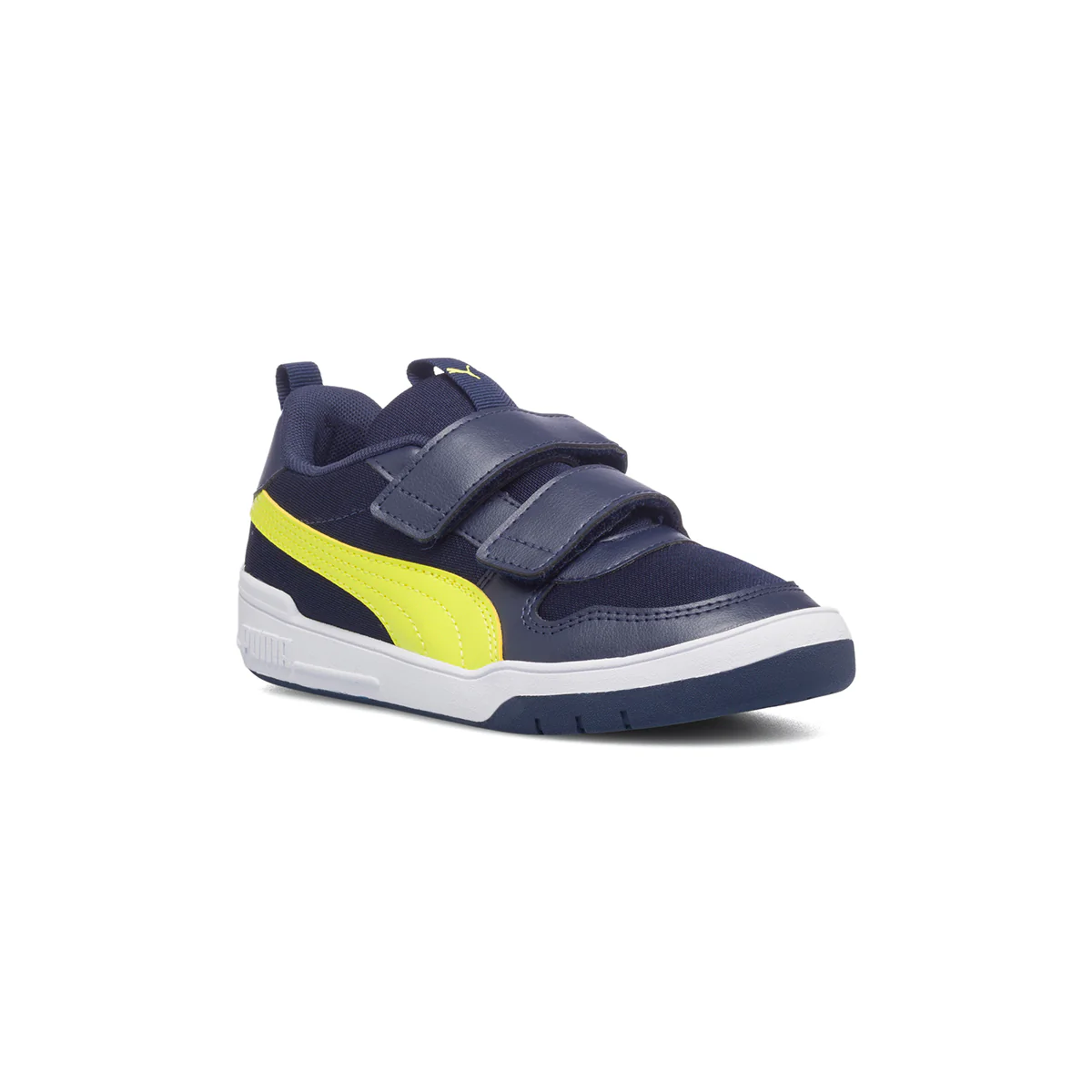 Scarpe da ginnastica da bambino blu con striscia a contrasto Puma Multiflex Mesh V PS - Image 2