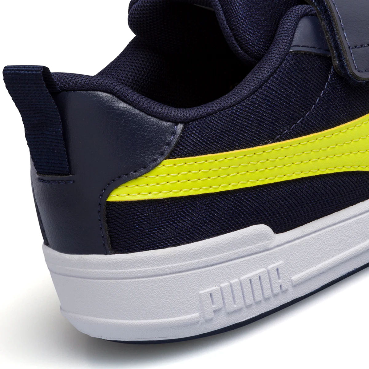 Scarpe da ginnastica da bambino blu con striscia a contrasto Puma Multiflex Mesh V PS - Image 7