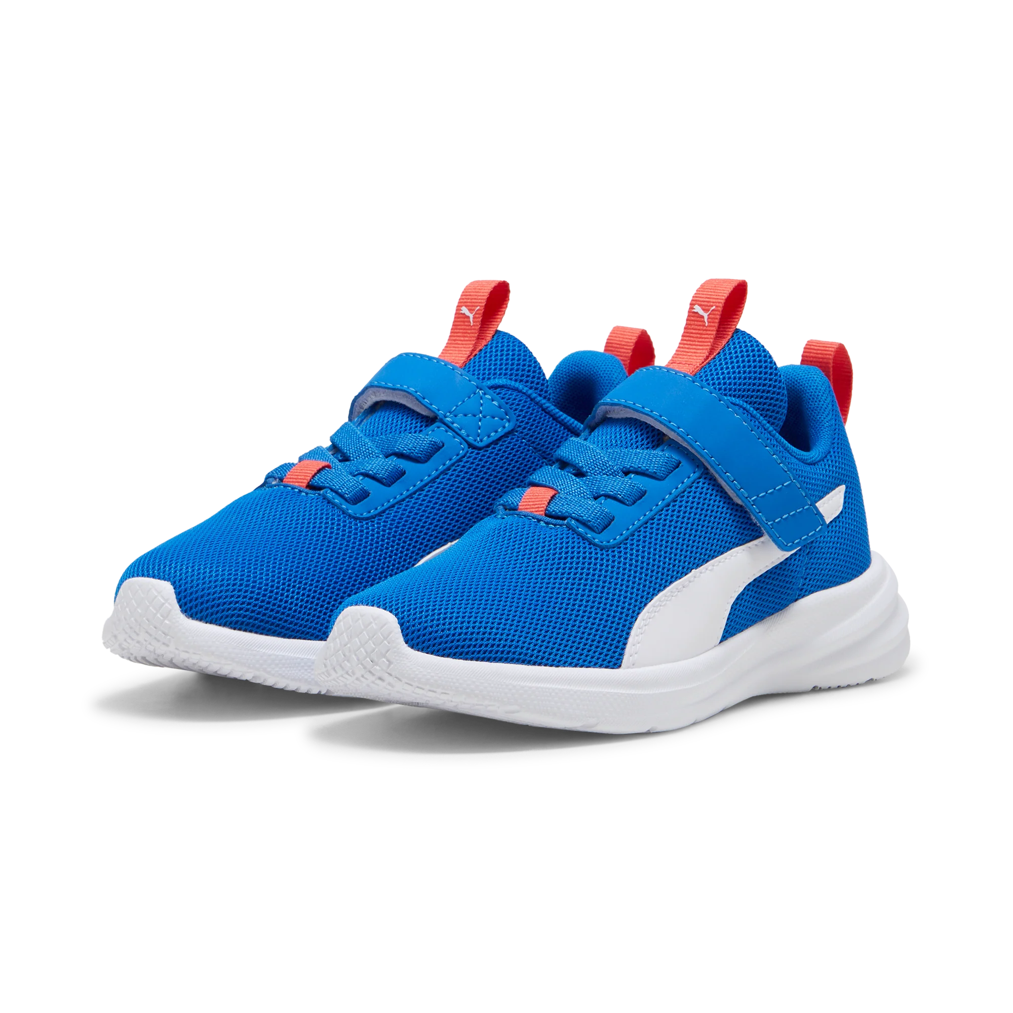Scarpe da ginnastica da bambino blu con logo Puma - Image 2
