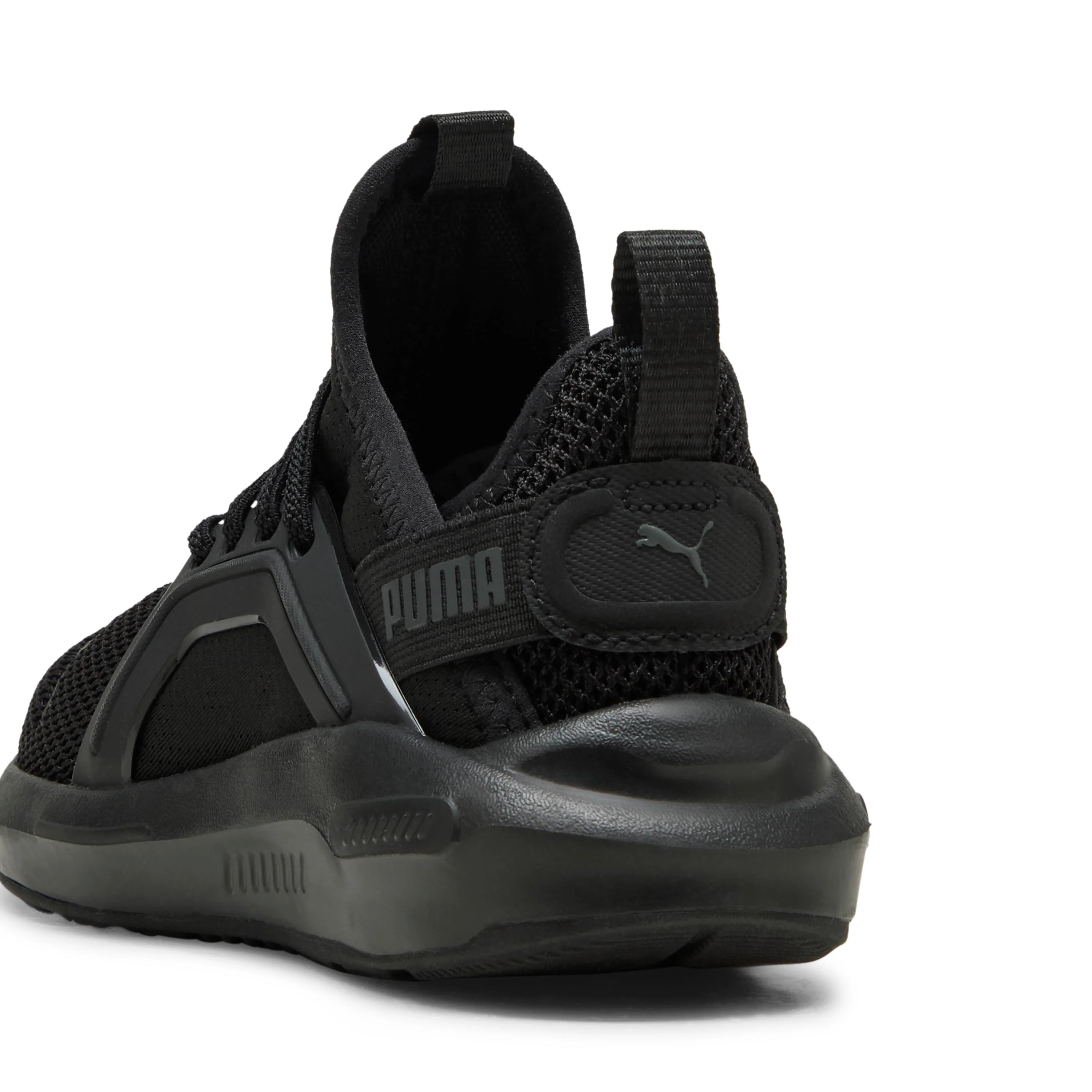 Scarpe da ginnastica da bambino nere con logo Puma Enzo Softride 5 - Image 5