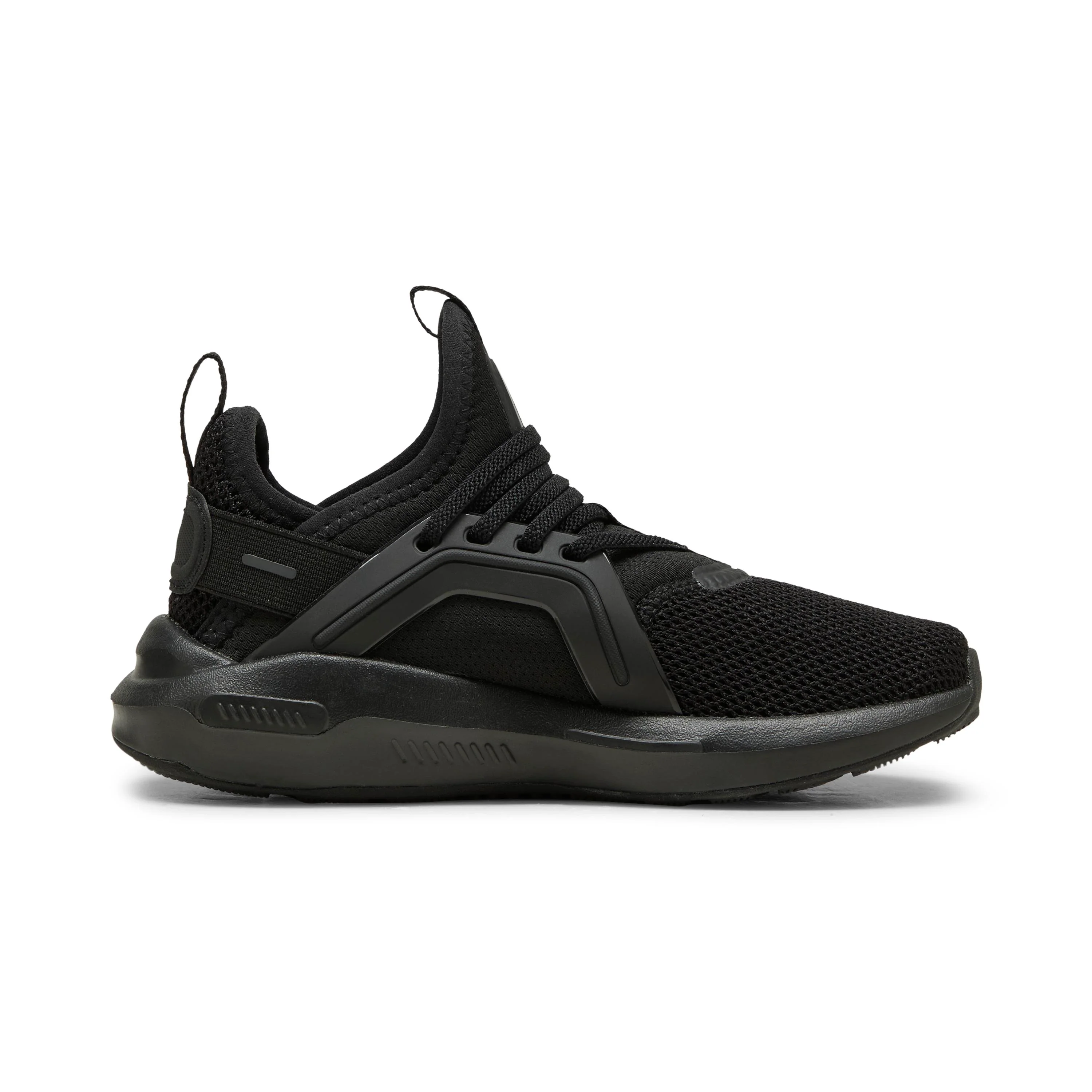 Scarpe da ginnastica da bambino nere con logo Puma Enzo Softride 5 - Image 6