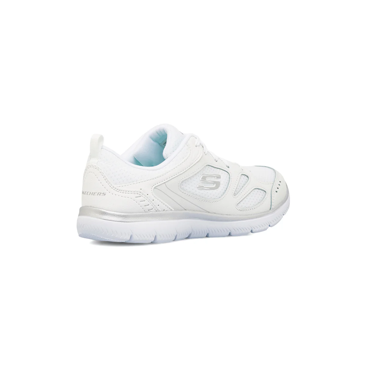 Scarpe da Ginnastica da Donna bianche in Memory Foam Skechers Summits - Image 3
