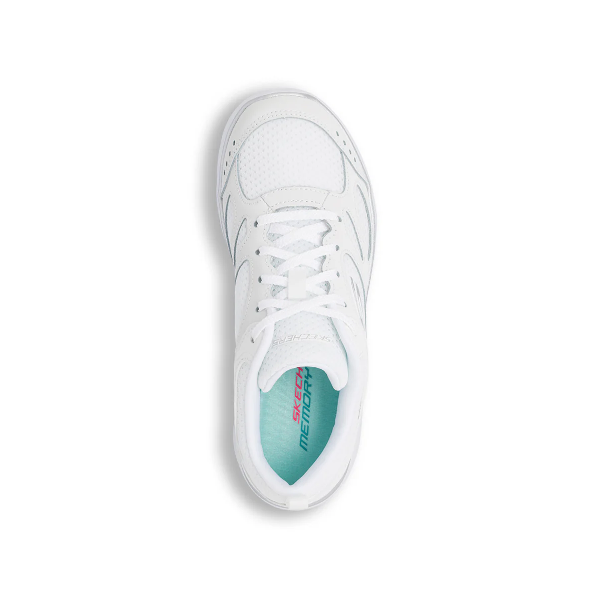 Scarpe da Ginnastica da Donna bianche in Memory Foam Skechers Summits - Image 6
