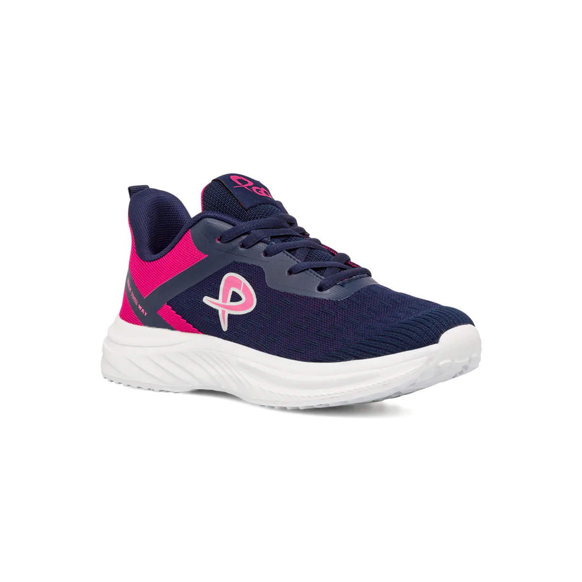 Scarpe da ginnastica da donna blu e fucsia P Go - Image 2