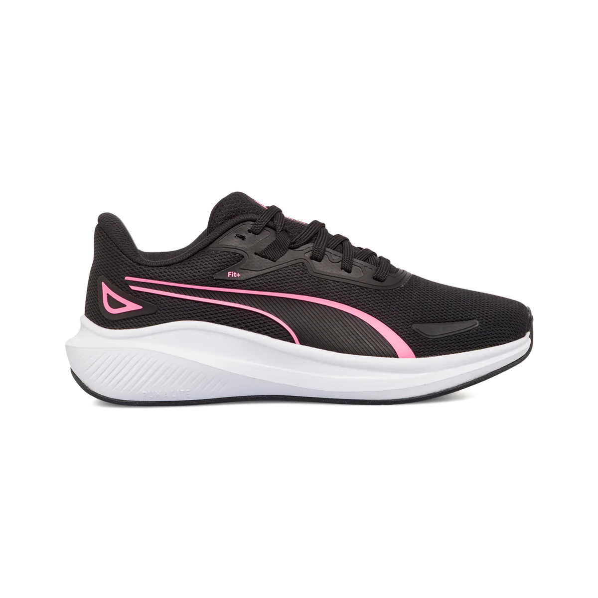 Scarpe da ginnastica da donna nere con dettagli rosa Puma Skyrocket Lite