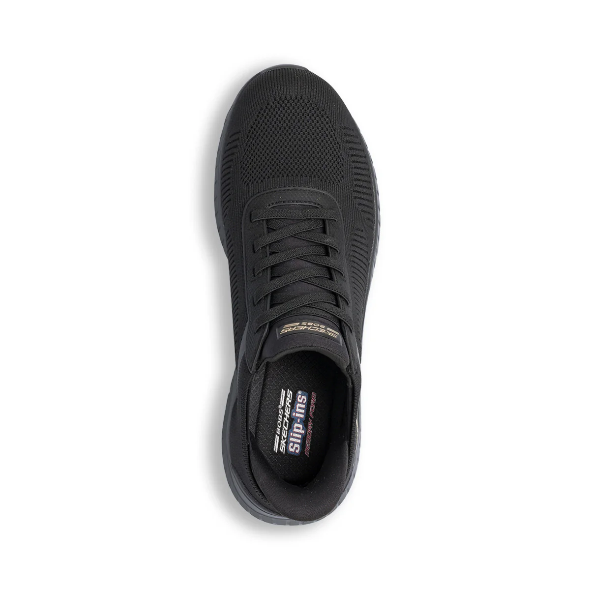 Scarpe da ginnastica da donna slip-on nere Skechers Squad Chaos - Image 6