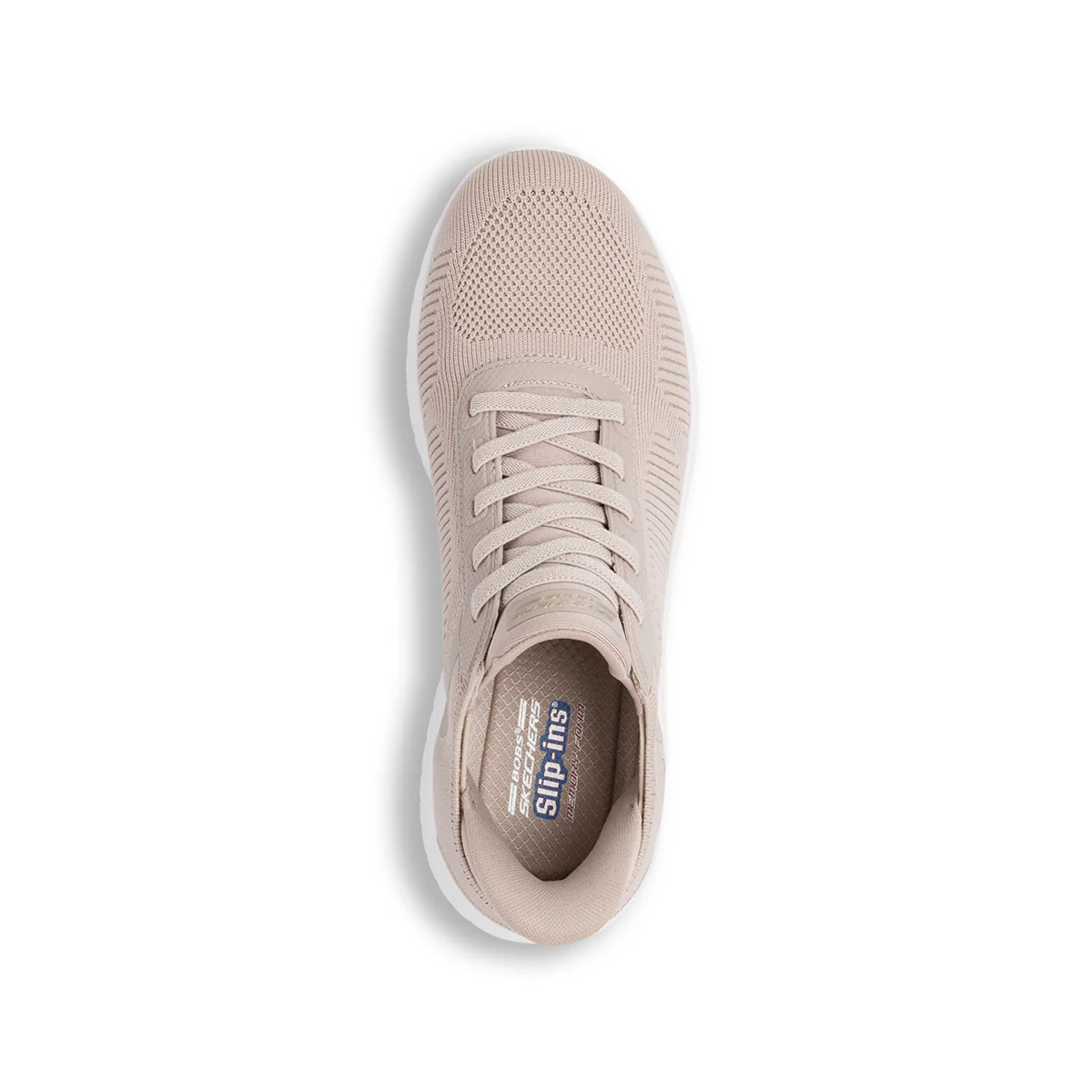 Scarpe da ginnastica da donna slip-on taupe Skechers Squad Chaos Slip-ins - Image 6