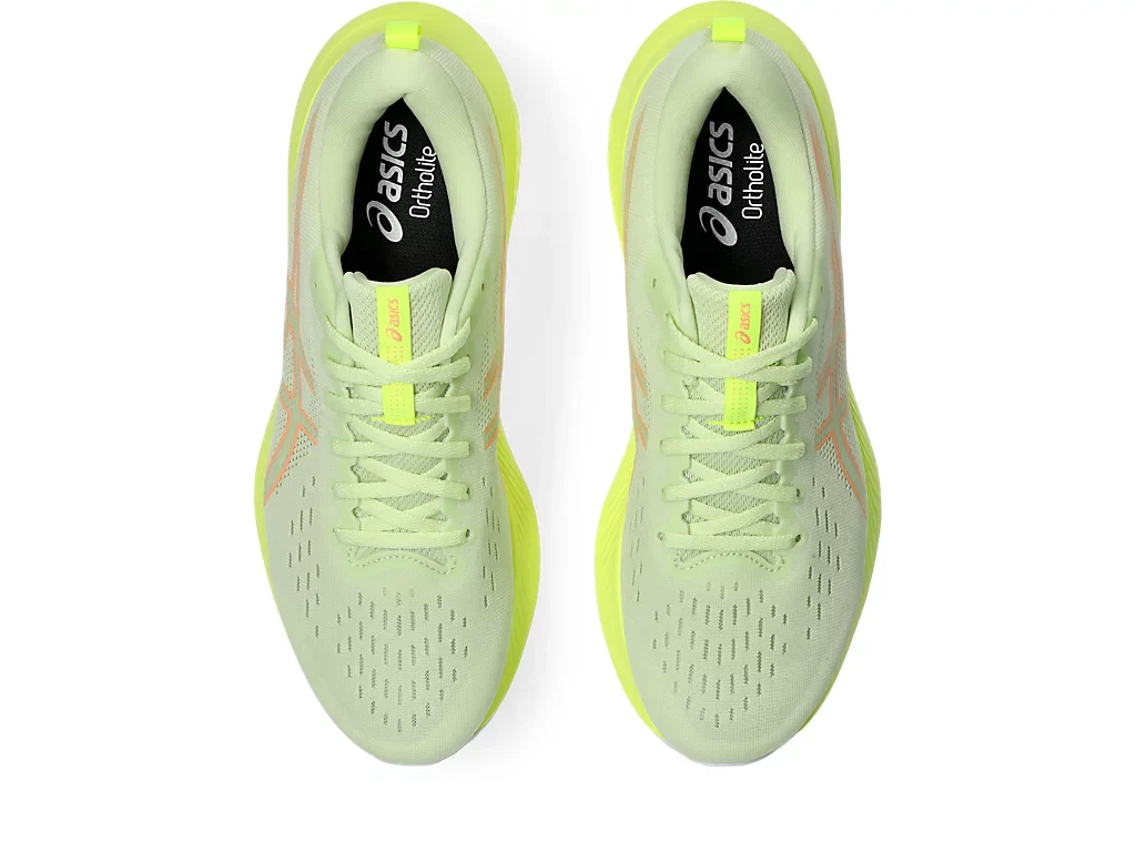 Scarpe da running da uomo bianche con dettagli giallo fluo e logo Asics GEL-EXCITE 10 - Image 5