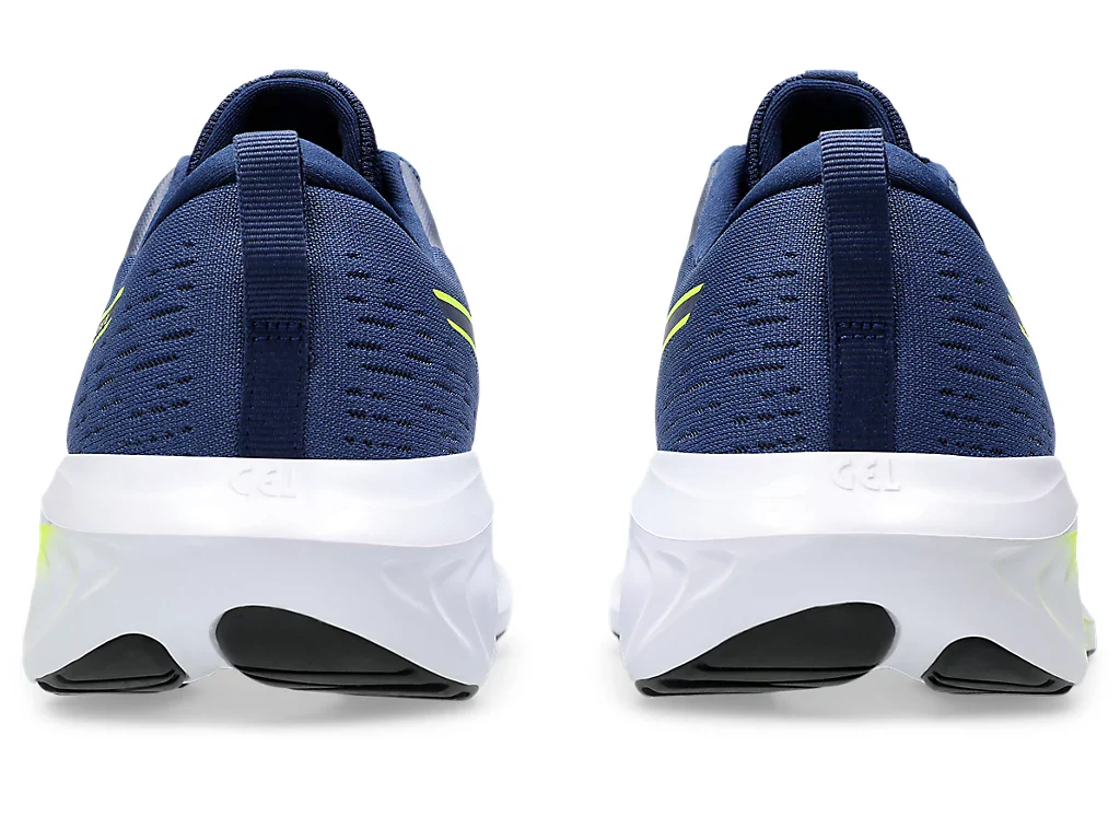 Scarpe da running da uomo blu con dettagli verde lime e logo Asics GEL-EXCITE 10 - Image 5