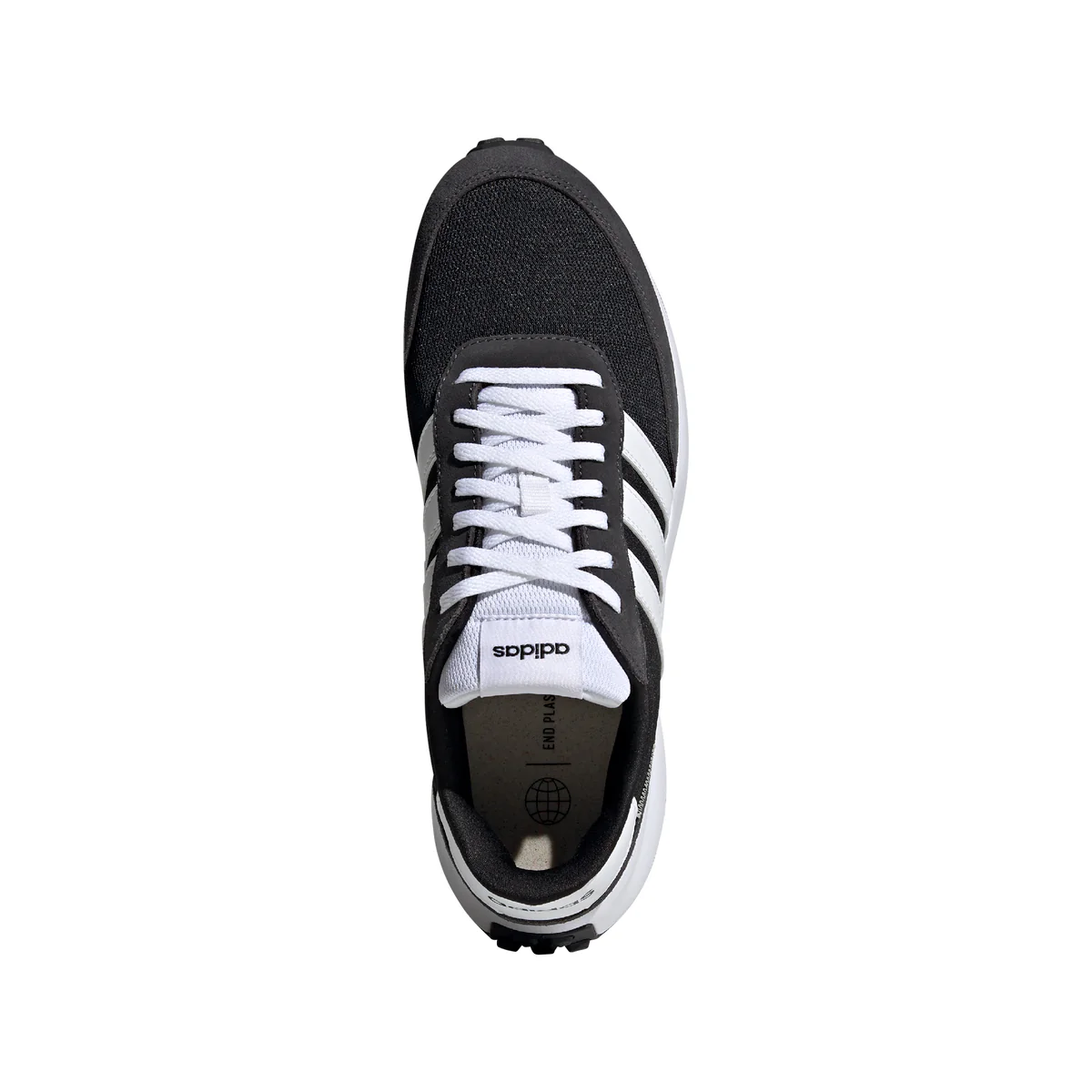 Scarpe sportive da uomo nere con design 3-Stripes adidas Run 70s - Image 3