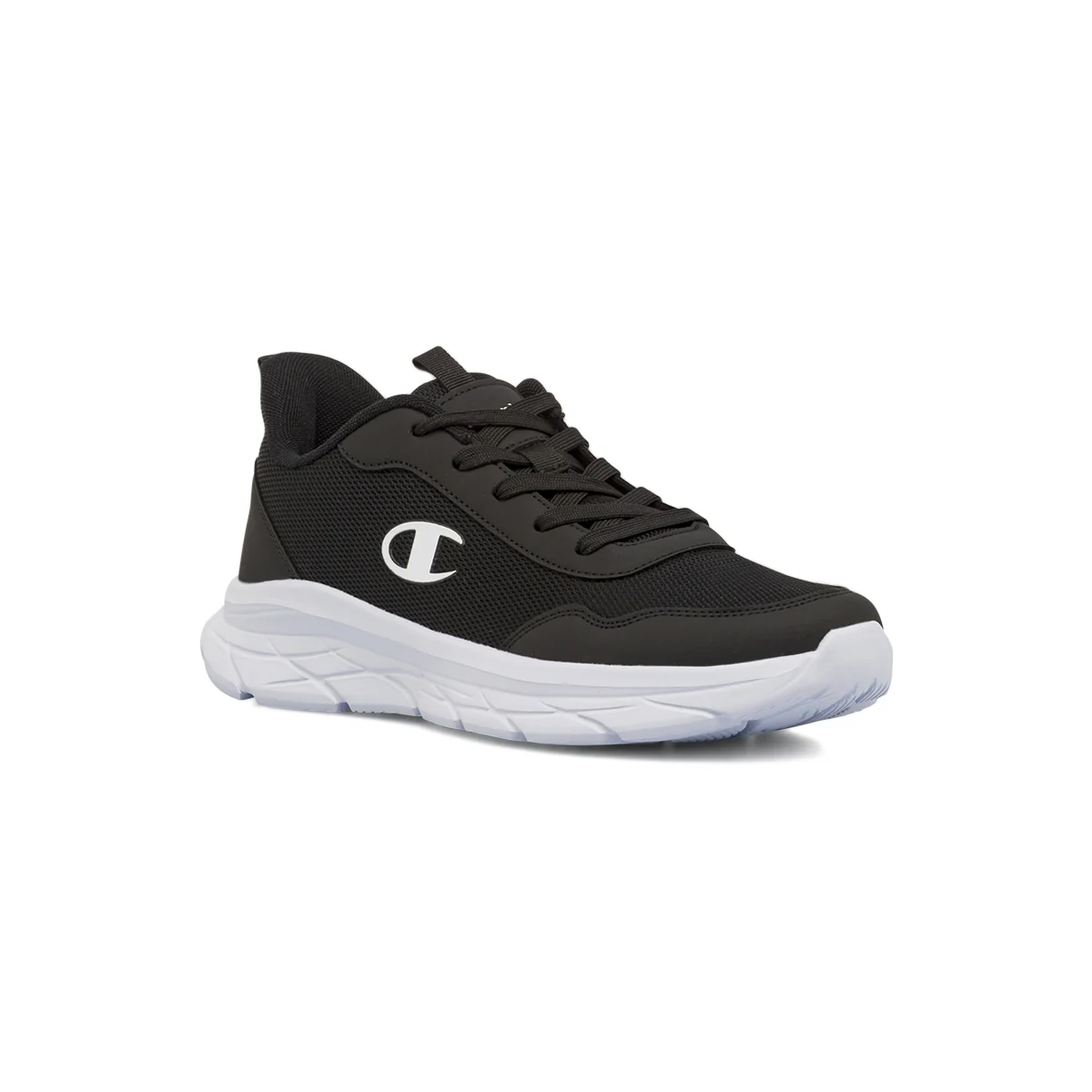 Scarpe da ginnastica da Uomo nere in tessuto mesh con logo Champion - Image 2