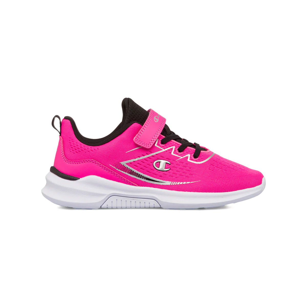 Scarpe da ginnastica fucsia da bambina con dettagli argento Champion Nimble G PS