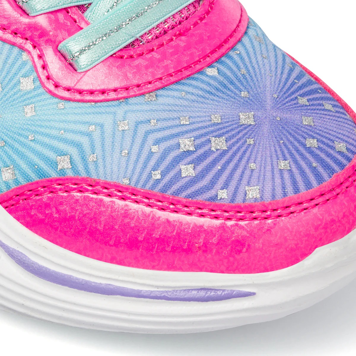 Scarpe da ginnastica fucsia da bambina con luci nella suola Skechers S Lights: Power Petals - Image 5