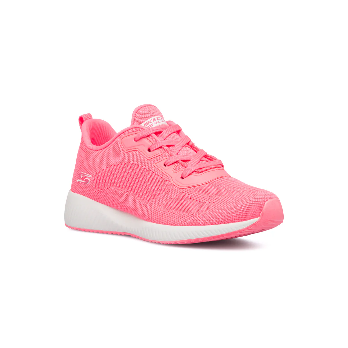 Scarpe da ginnastica fucsia da donna con sottopiede Memory Foam Skechers Bobs Squad Glowrider - Image 2