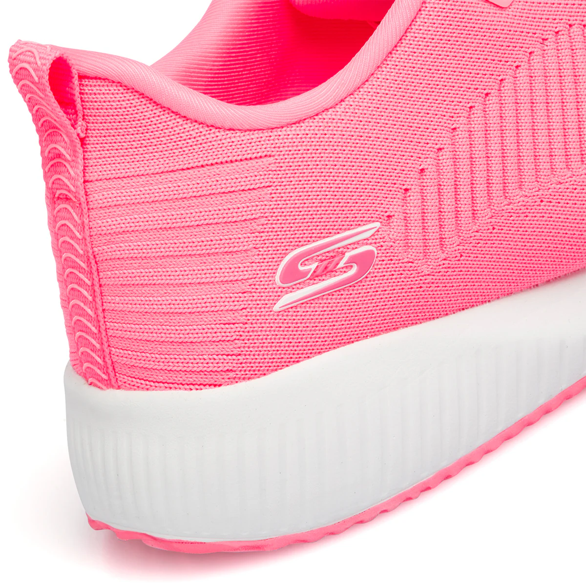Scarpe da ginnastica fucsia da donna con sottopiede Memory Foam Skechers Bobs Squad Glowrider - Image 7