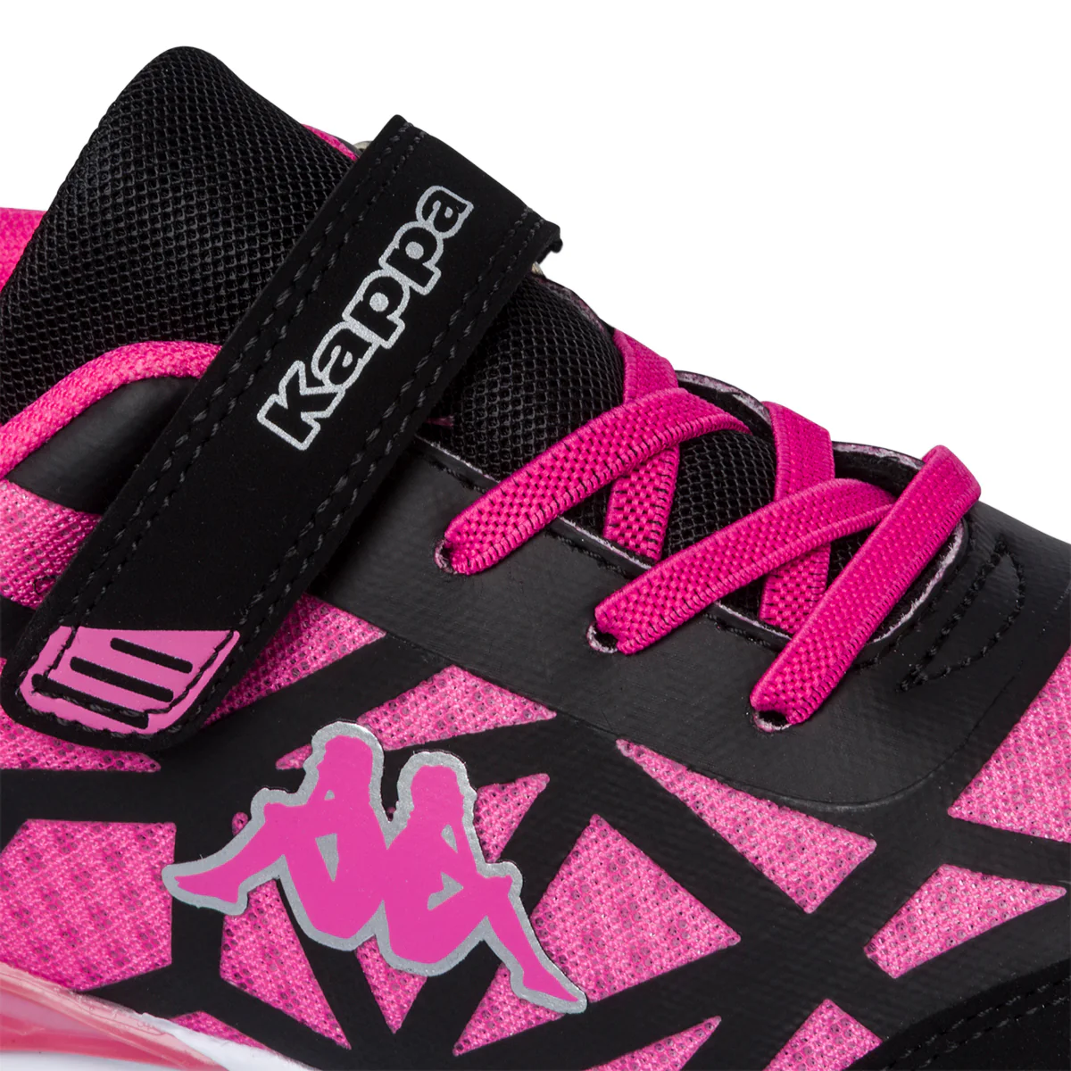 Scarpe da ginnastica fucsia e nere con luci nella suola Kappa Logo Pocar Ev Kid - Image 6