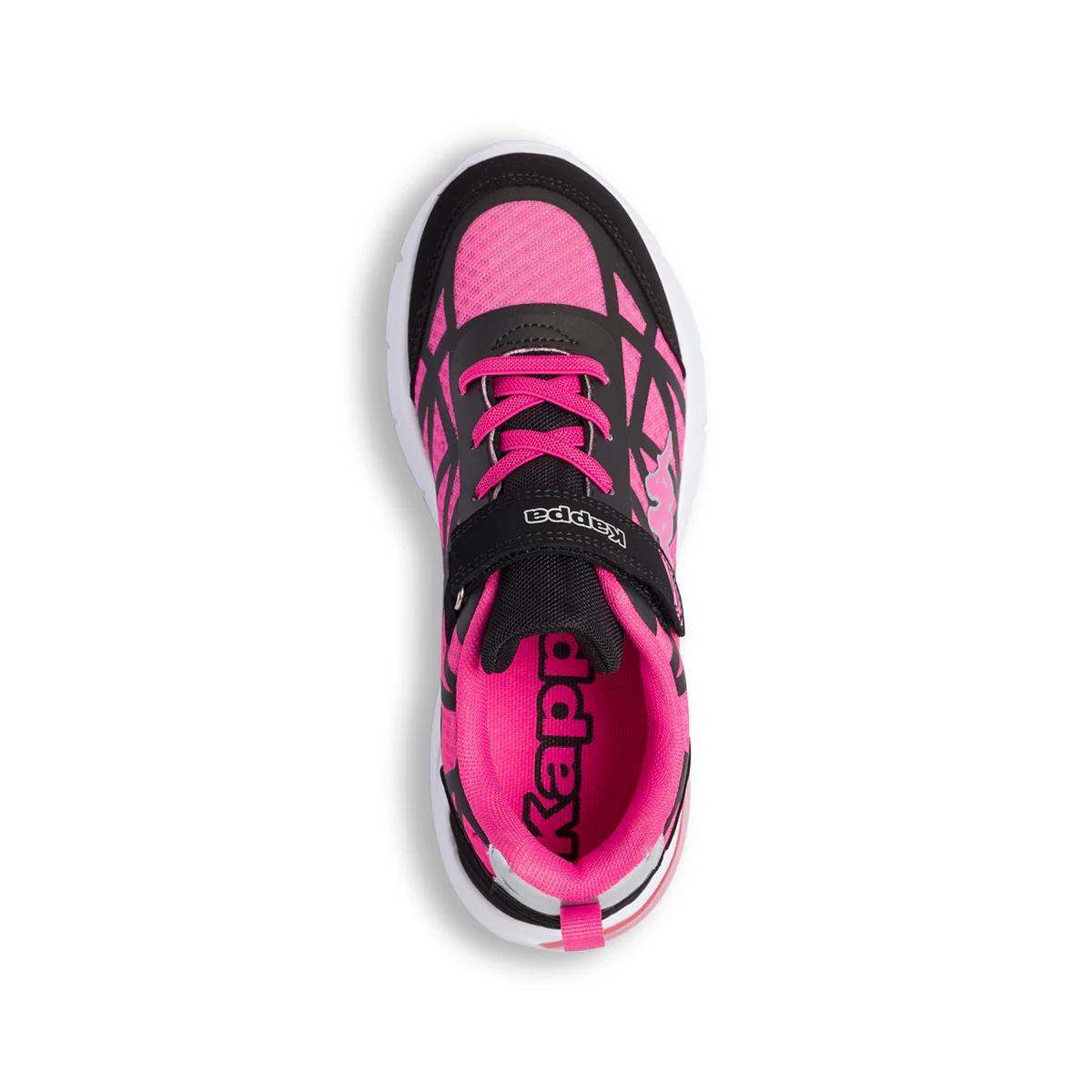 Scarpe da ginnastica fucsia e nere con luci nella suola Kappa Logo Pocar Ev Kid - Image 8