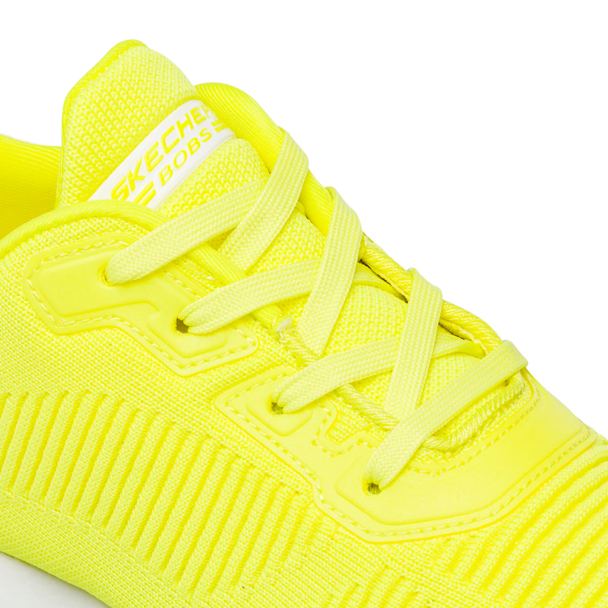 Scarpe da ginnastica gialle da donna con sottopiede Memory Foam Skechers Bobs Squad Glowrider - Image 6