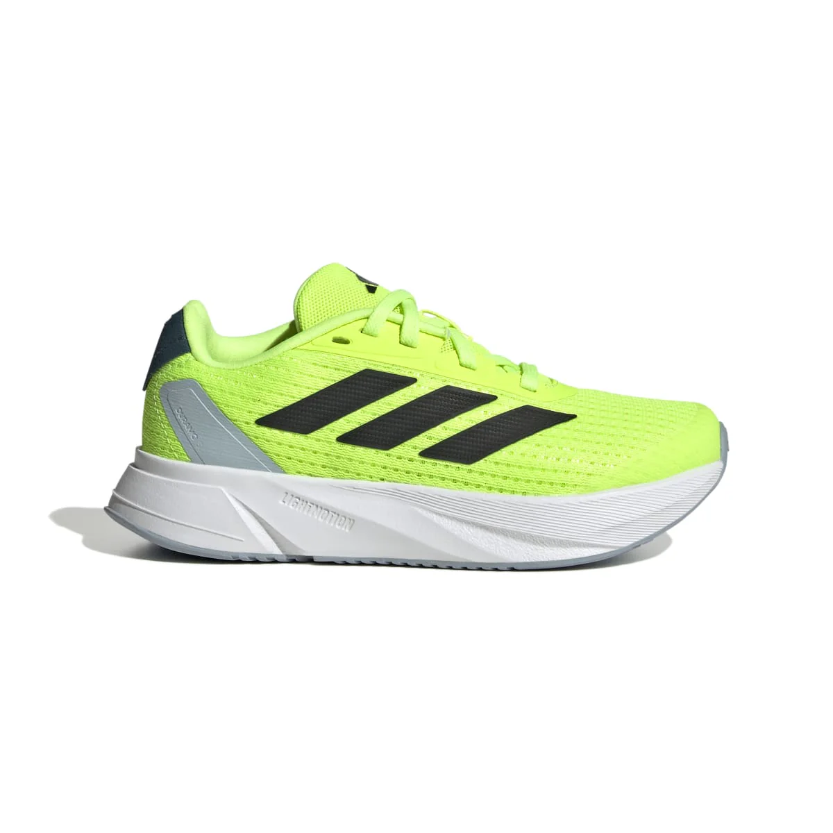 Scarpe da ginnastica gialle da ragazzo con strisce laterali nere adidas Duramo SL K - Image 2