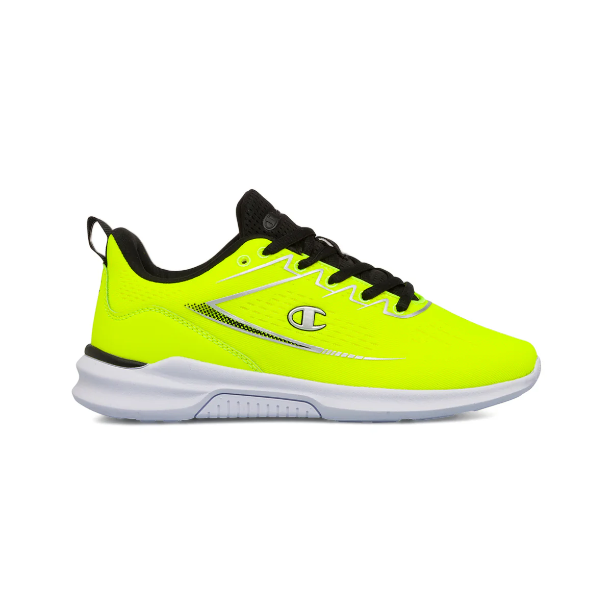 Scarpe da ginnastica giallo fluo da ragazzo con dettagli neri Champion Nimble B GS