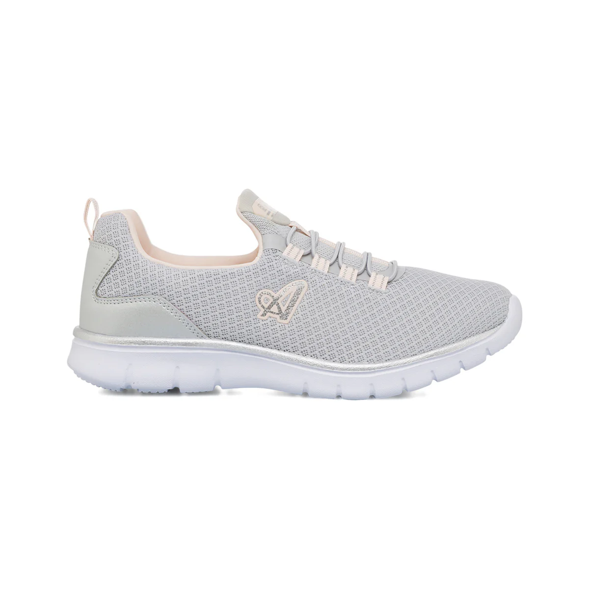Scarpe da ginnastica grigie con dettagli rosa da Donna Australian