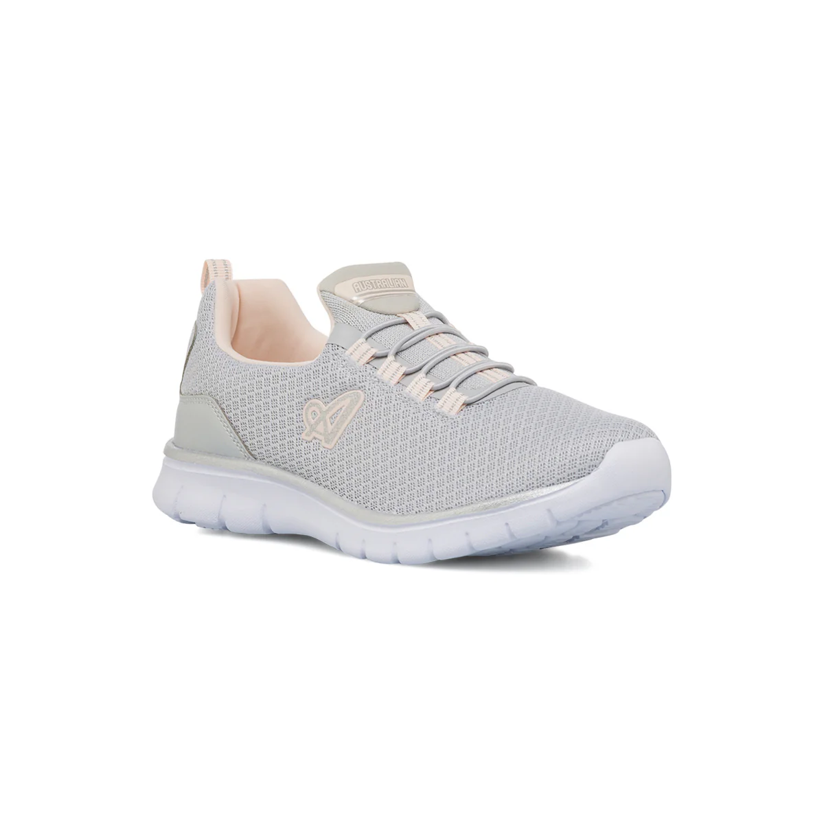 Scarpe da ginnastica grigie con dettagli rosa da Donna Australian - Image 2