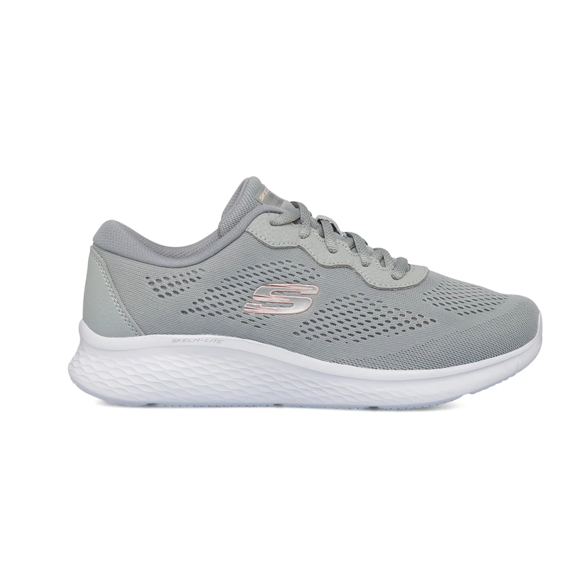 Scarpe da ginnastica grigie da donna con sottopiede Memory Foam Skechers Skech-Lite Pro - Perfect Ti
