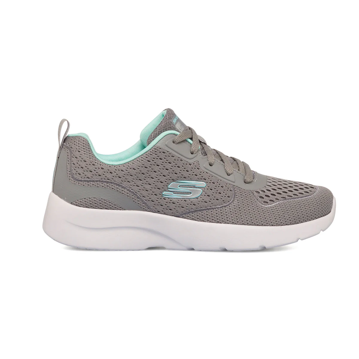 Scarpe da ginnastica grigie da donna con suola Memory Foam Skechers Dynamight 2.0