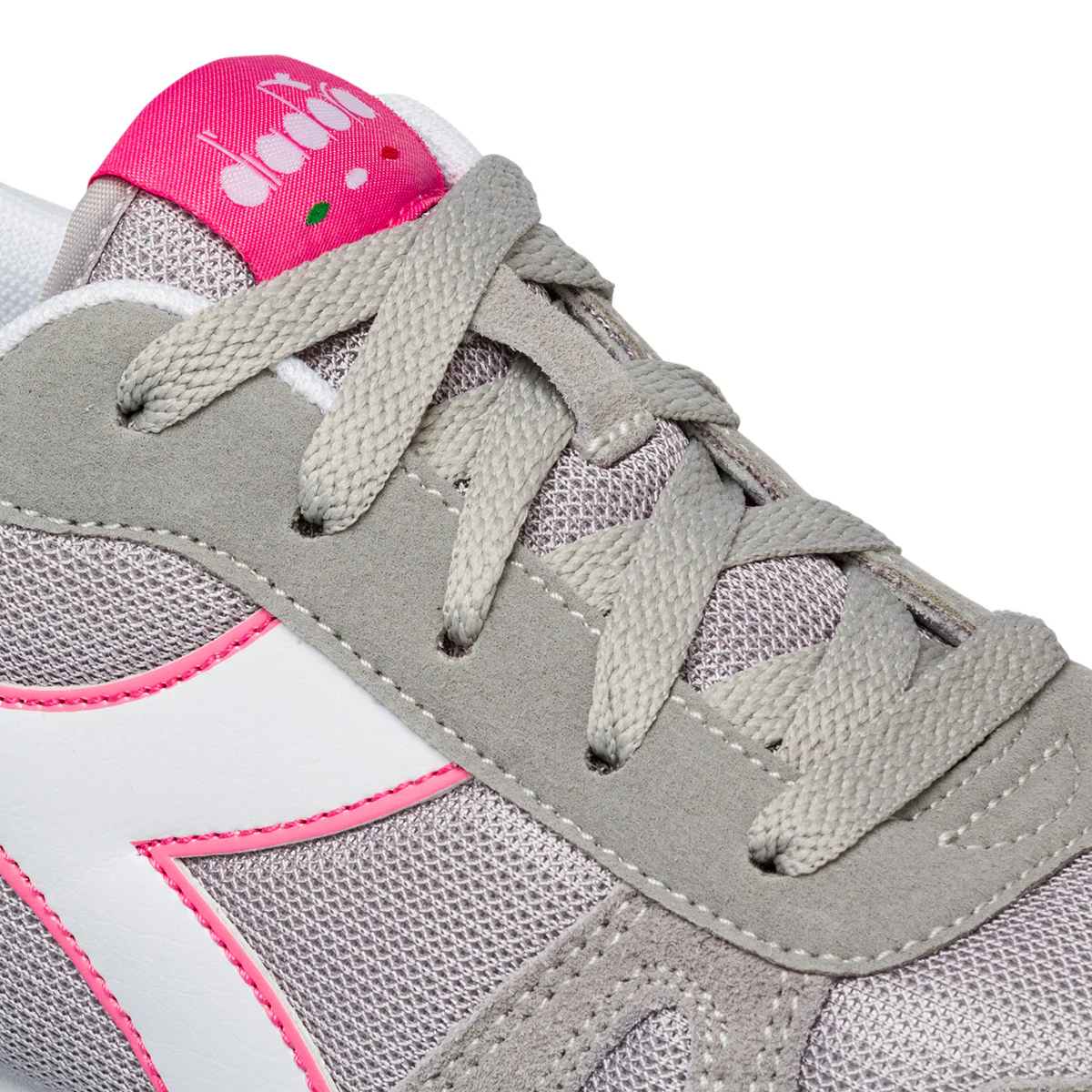 Scarpe da ginnastica grigie da ragazza con logo laterale a contrasto Diadora Simple Run Gs - Image 13