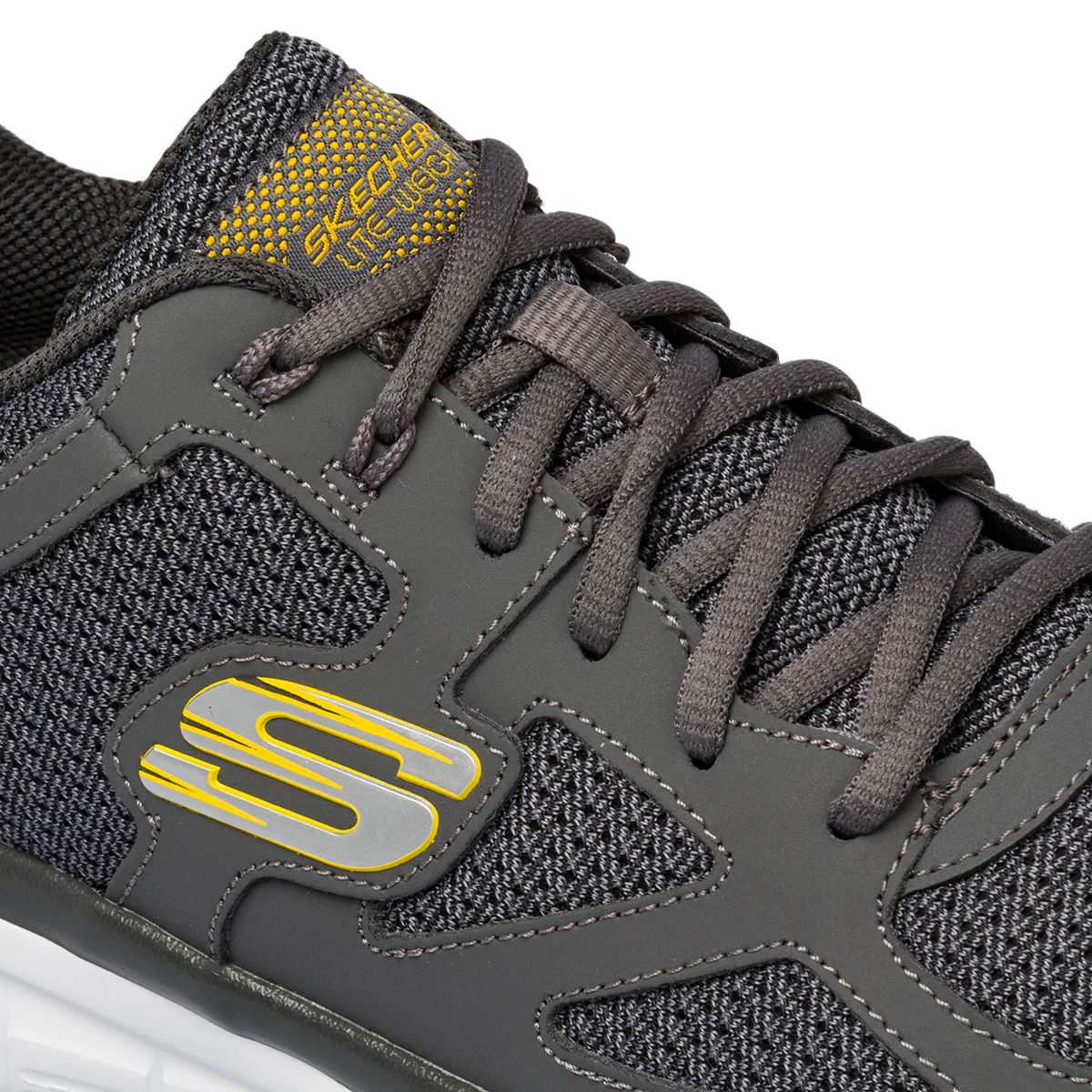 Scarpe da ginnastica grigie da uomo con soletta Memory Foam Skechers Burns - Agoura - Image 6