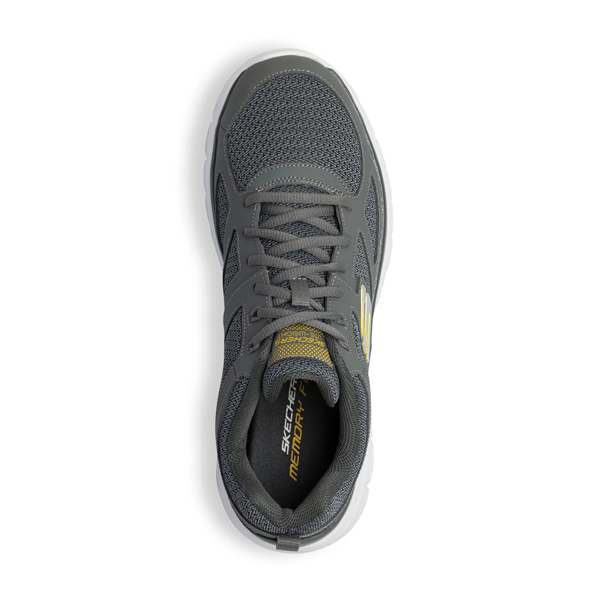 Scarpe da ginnastica grigie da uomo con soletta Memory Foam Skechers Burns - Agoura - Image 8