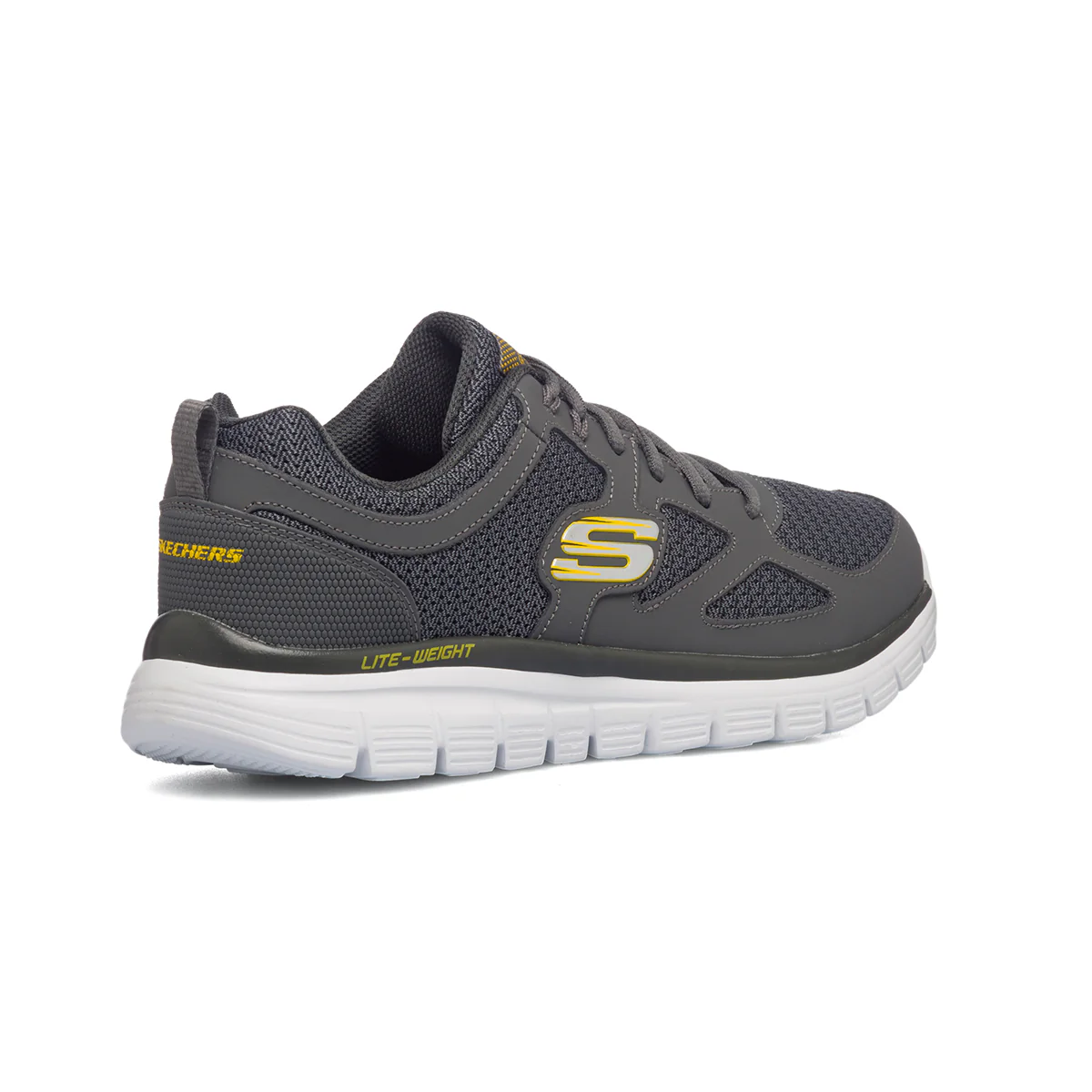 Scarpe da ginnastica grigie da uomo con suola Lite-Weight Skechers Burns - Image 9