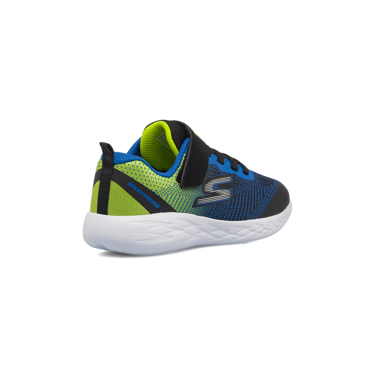 Scarpe da ginnastica nere, blu e gialle da bambino Skechers GOrun 600 - Radiant Runner - Image 3