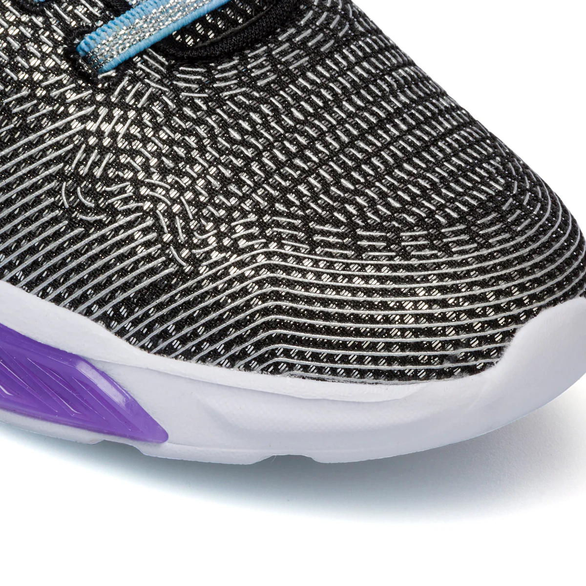 Scarpe da ginnastica nere da bambina con luci nella suola Champion Wave G PS - Image 6